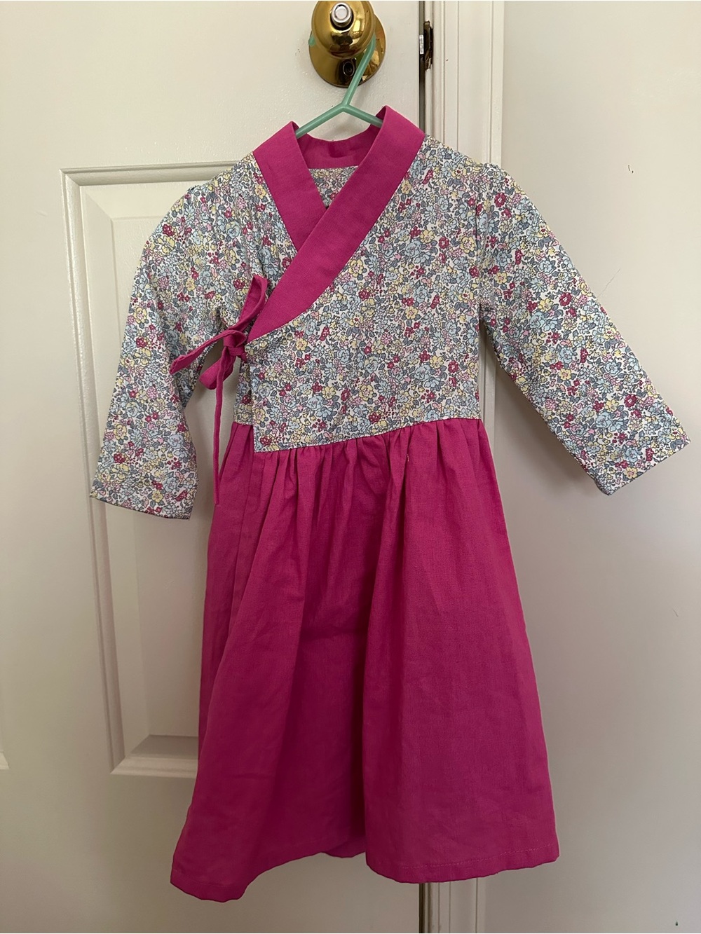 Handmade modernized hanbok for spring and summer-linen/cotton fabric